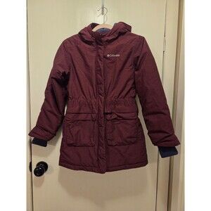 Girls Columbia Omni Heat long puffer jacket